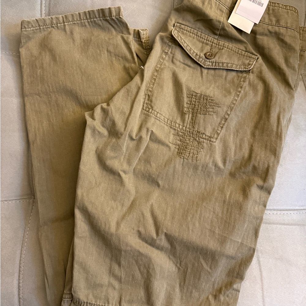 J. Crew Olive Straight Leg Pants - Picture 2 of 3
